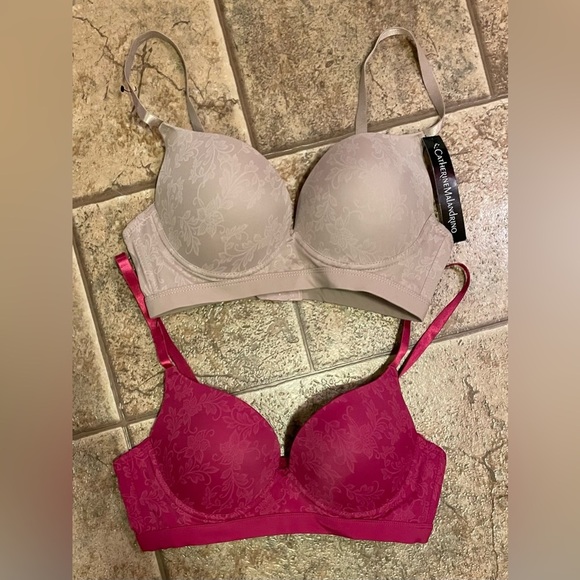 NWT 2 pack Catherine Malandrino bras sz 34C - Picture 1 of 10